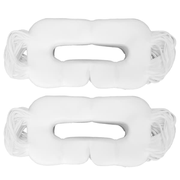 100 st Universal Engångs VR Mask Vit Non Woven Sanitär Ögonskydd för Oculus Quest 2 Stor Bajonett