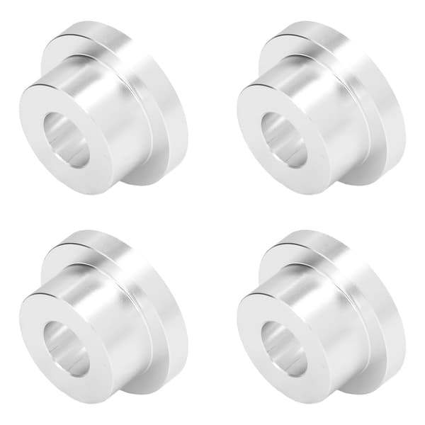 4st Billet Styrhöjarbussning Solid CNC T6 Aluminiumlegering Tillbehörssats för FXRSilver