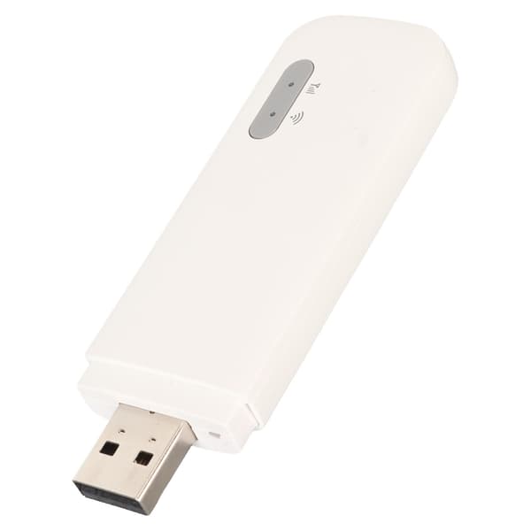 4G USB WiFi-router Bärbar Hotspot 10 Enheter Anslutning Micro SIM-kortplats Vit