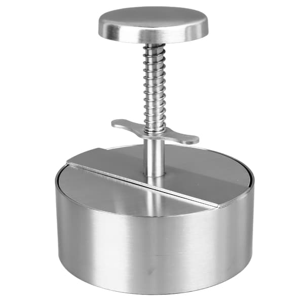Hamburgerpress Patty Maker Form 304 Rostfritt Stål Burgerpress Köksredskap 11.4cm