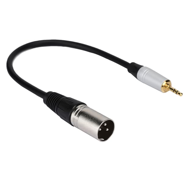 3,5 mm han til XLR han lydadapterkabel stereotransmissionskonverter