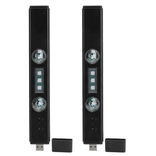 Trådløs USB Bil LED Lysstripe Fjernkontroll Interiør Dekorative Lys