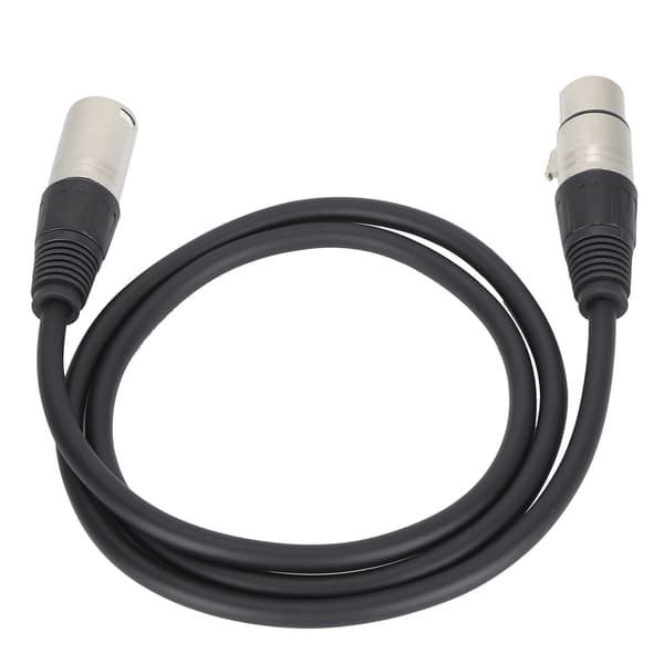 3-nastainen XLR-uros - XLR-naaras Balansoitu mikrofonikaapeli 1m 3.3ft Studioäänitys Live-ääni Musta
