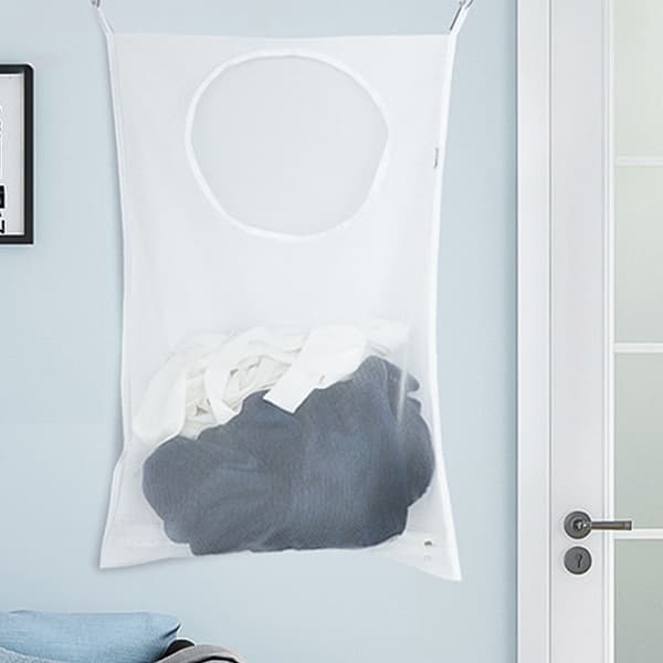 Oppbevaringspose for klesvask på badet