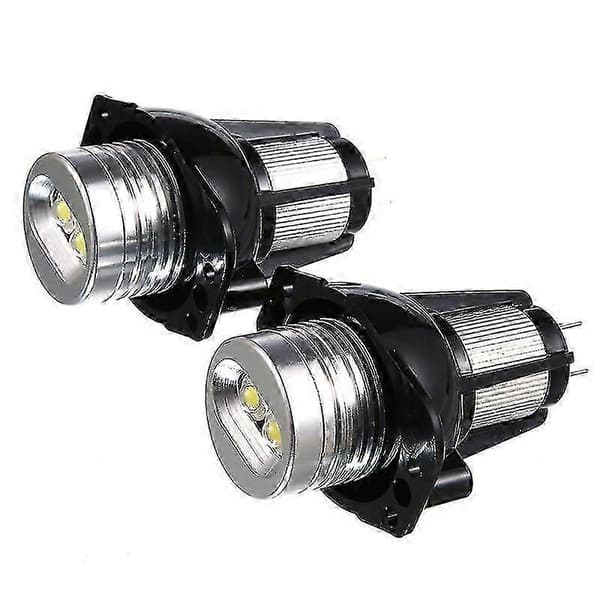 2x LED Angel Eye Halo Ring Marker Lyspære 20W til BMW E90 E91 white
