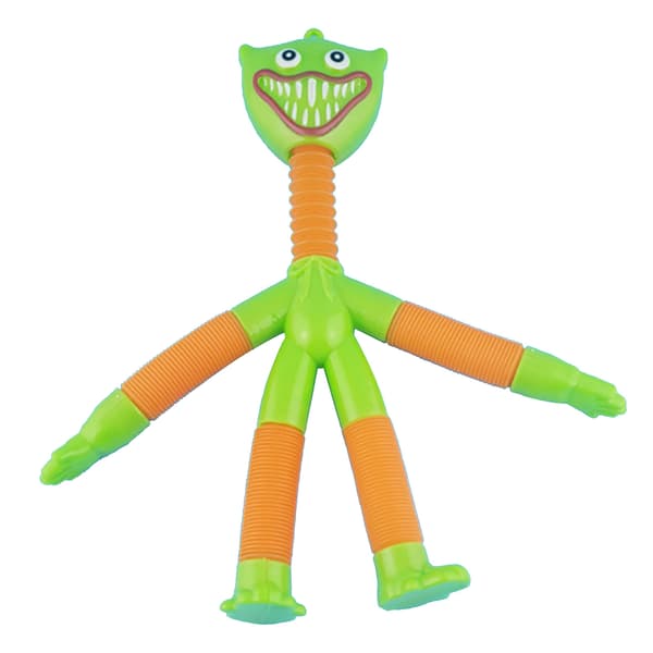 Langhals Popping Tube Fidget Legetøj Udtrækkelig Elastisk Rør Sensorisk Legetøj Grøn