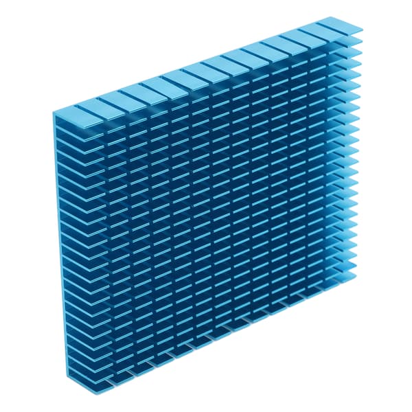 Aluminium Køleplade Køleradiator 150x120x20mm til CPU Forstærker PCB Sort