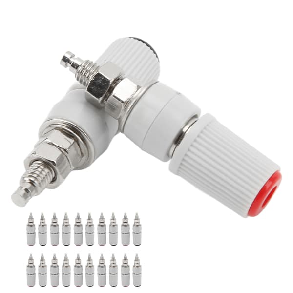 20 stk. 24.330 M5 Bananstik Jack Socket Adapter Connector Sort Rød 4mm