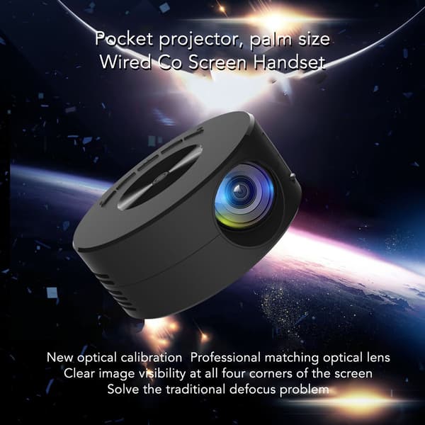 Multifunksjonell Mini LED-projektor for hjemmekino