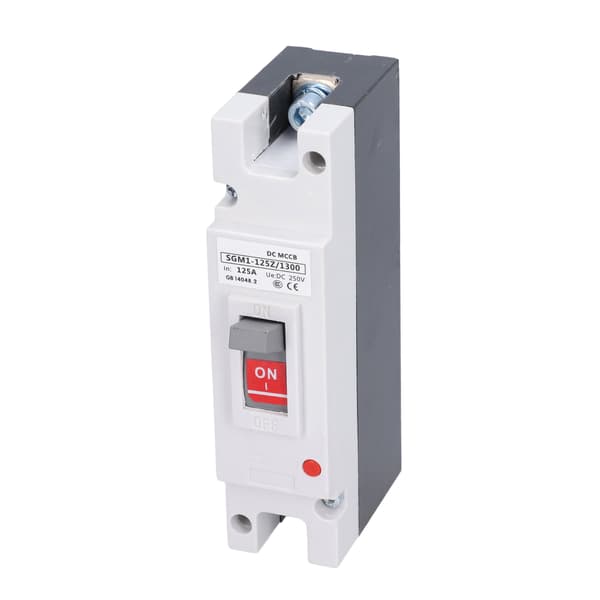 Solcellsbatteriskydd 125A 250V DC MCCB 1P Strömbrytare Brytare Isolator Skydd