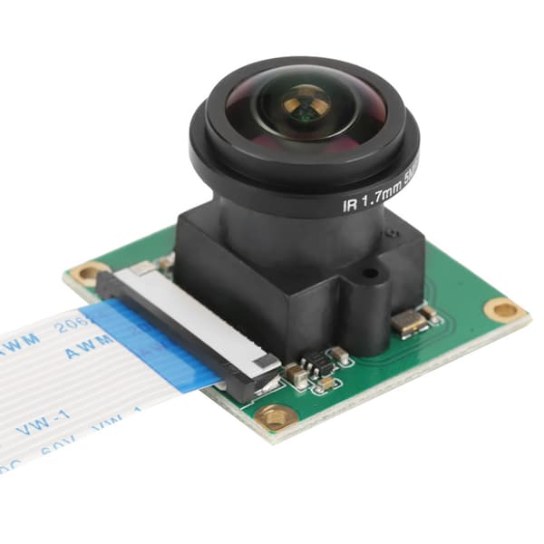 1 stk. 5MP High Definition kameramodul Wide Angle 175° til Raspberry Pi B 3/2
