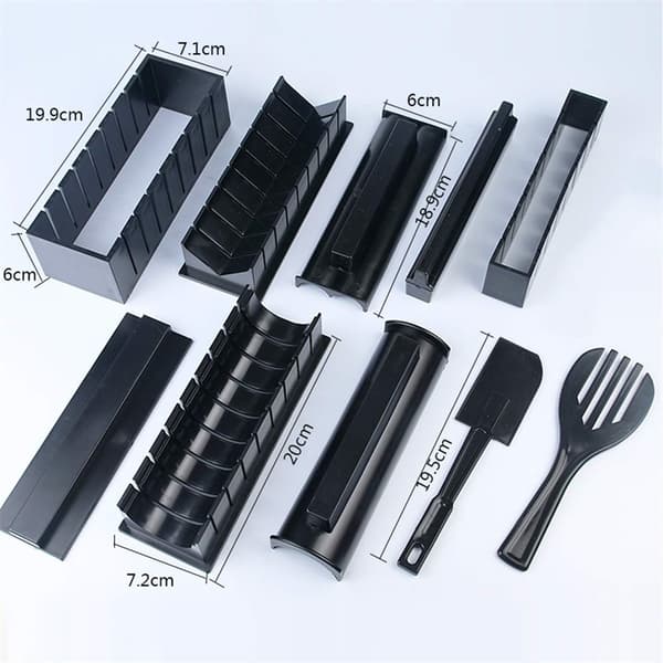 10 st/set DIY Sushi Making Kit Kök DIY Sushi Verktyg Risrulleformar