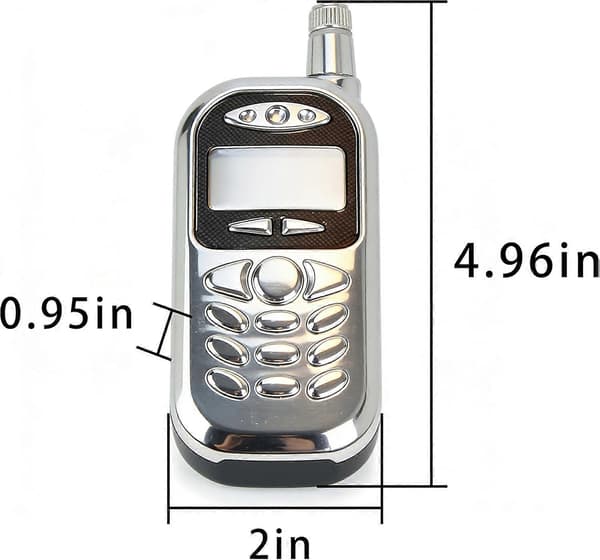 Telefonficka, 304 rostfritt stål mobiltelefonficka med tratt