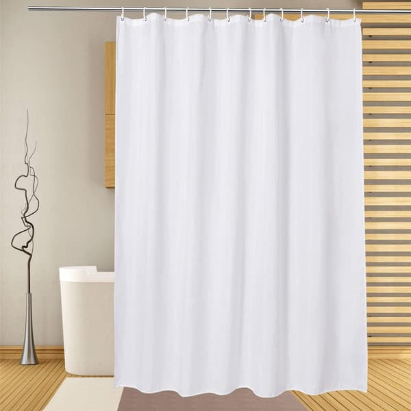 Extra breda duschdraperier 240 x 180 cm fall/95\"x 72\", mögelbeständig duschdraperifoder vattenavvisande, vit