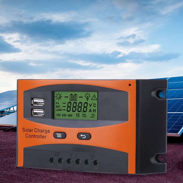 PWM Solar Charge Controller 12V 24V Automatisk Identifikation 20A Solpanel Regulator