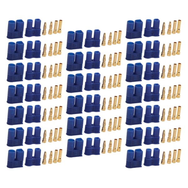 20 Sæt EC2 Batteristikforbindelser Hun Han Adapter til RC Lipo Batteri