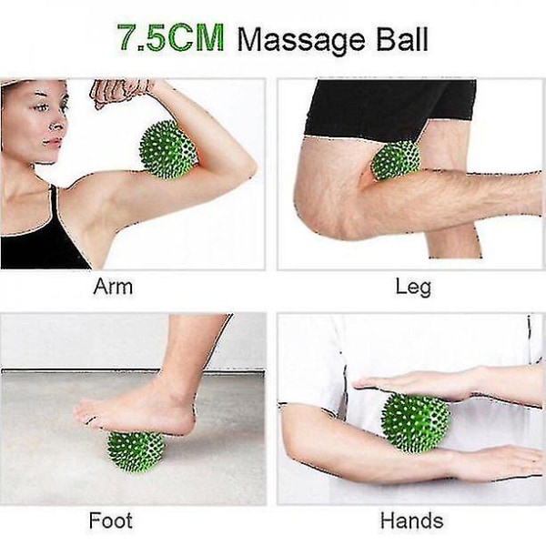 Sunrain Pvc Hierontapallo Spike Ball Acupoint Grip Kuulakärki Nail Fascia Joogapallo Fitness Ball Hedgehog Ball 7,5 cm