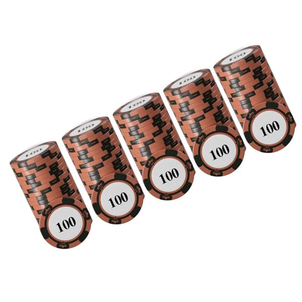 20 st Professionella Pokerchips Set Tydlig Utskrift Stora Siffror Brädspel Räkneskivor 100