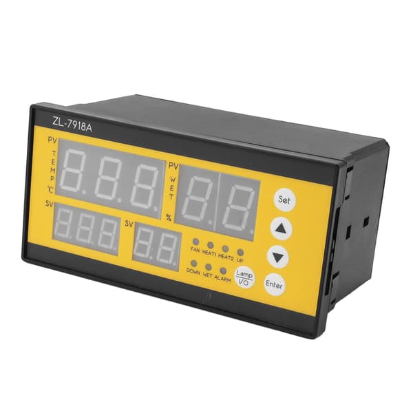 Inkubaator Temperatur Fugtighedssensor LED Lys Engelsk Controller 100-240V