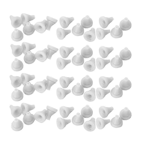 100 stk. erstatningsdyser til dusjhode, reservedel til dusjhode, silikon erstatningsdyser til dusjhode 0.80X0.80X0.70CM