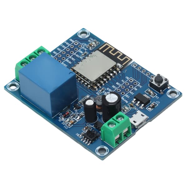 1-kanals ESP8266 WiFi Relémodul ESP 12F Utviklingskort med Pin Headers