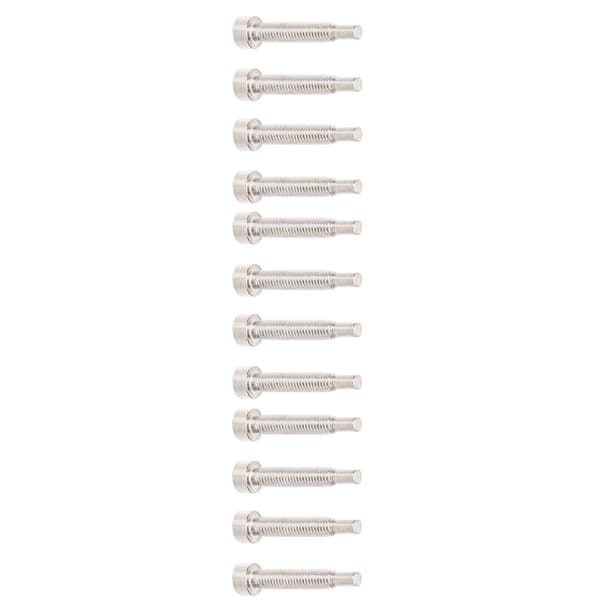12 stk. guitarhalsmonteringsskruer Humbucker pickup tilbehør basdele hardware sølv