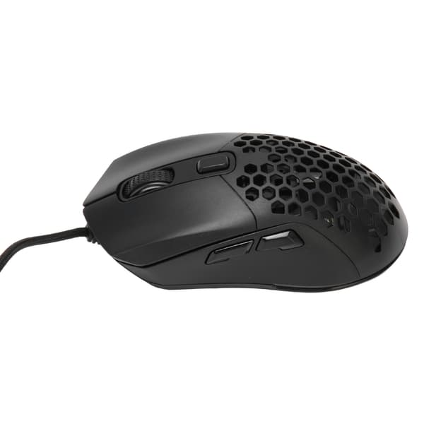 Ergonomisk RGB Baggrundsbelyst Kablet Gaming Mus Justerbar DPI Programmerbare Taster 1,5 m Kabel til Gaming Kontor Studie Sort