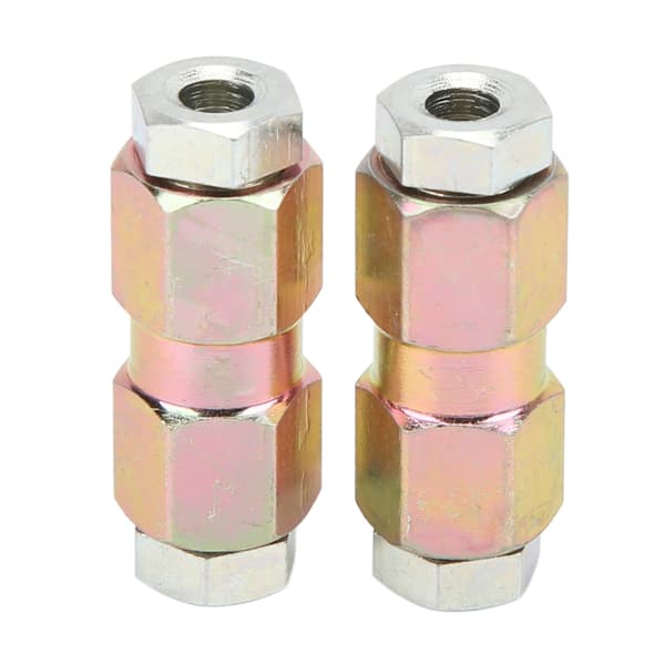 2 st 10 mm 0,39 tum bromsrörsanslutningar Inline hane hona mutter för 3/16 tum oljerör
