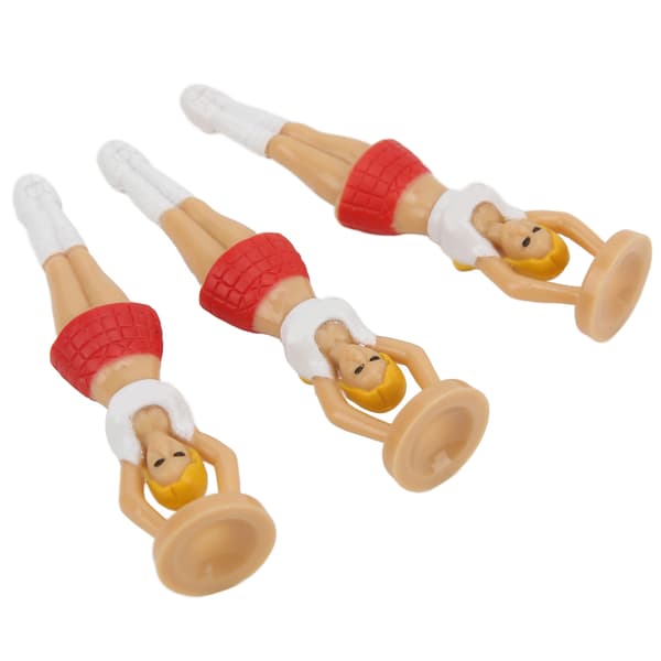3 stk. Plast Cheerleader Golf Tee Holder til Piger Driver Course Træning