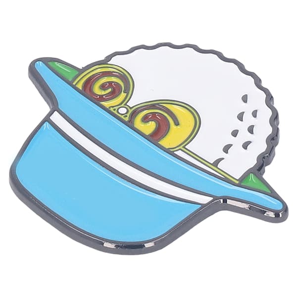 Letvægts Magnetisk Rustfri Fiskehatteclips Blå Golfboldmarkør til Mænd Kvinder