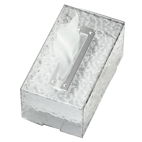 Väggmonterad Transparent Silver Tissue Box Hållare Utrymmesbesparande Heminredning för Vardagsrum Sovrum