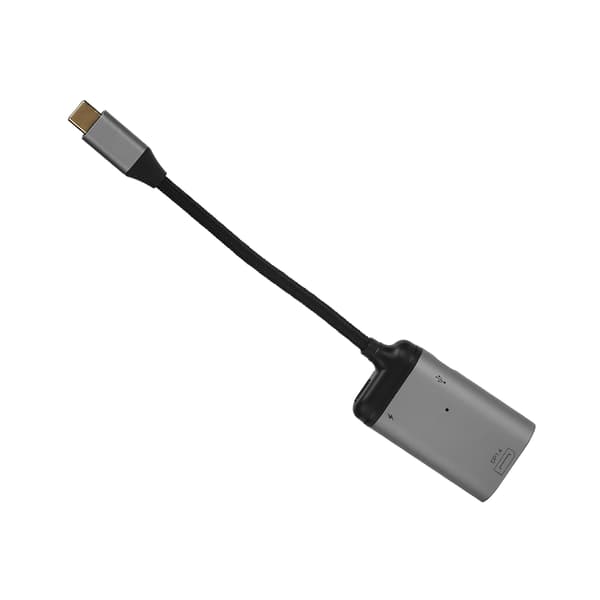 USB C til DisplayPort Adapter 8K 60Hz Aluminiumlegering PD 100W Ladekonverter