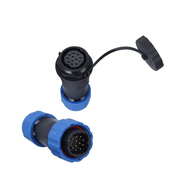 Vandtæt IP68 Aviation Strømstik 250V 5A SP2012 Pin Konnektor Montering til Kabeltråd
