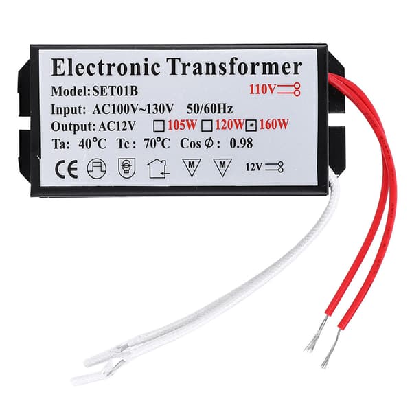 110V til 12V 160W Elektronisk Transformator Spenningsomformer Smart Strømforsyningsdriver