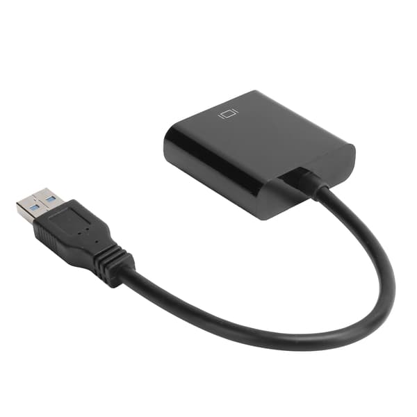 USB 3.0 til VGA Adapter Kabel 1920x1080 5.0Gbps Audio Video Konverter til Windows 7 8 10