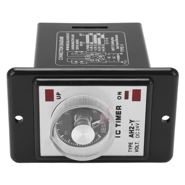 AH2 Y 30S Tidsrelé 8 Pin Mini Pointer Kontroller 24VDC for Automatisering CNC Dreiebenkmaskin