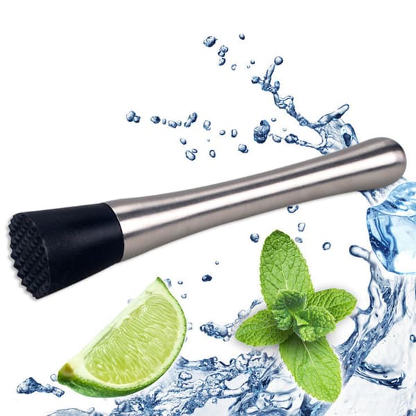 Cocktail Muddler i rustfrit stål 430 Mojito Bartender Værktøj Bar Hjemmetilbehør