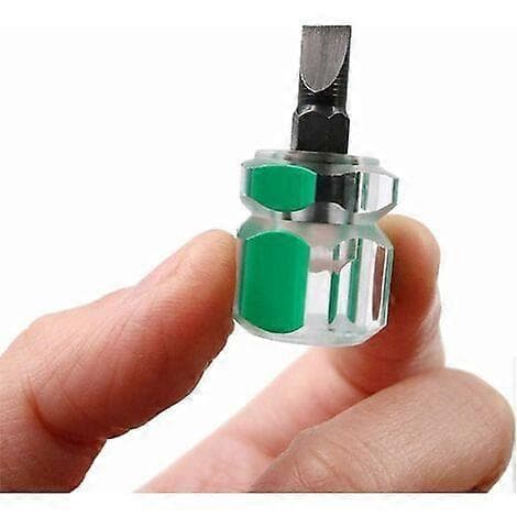 Short Screwdriver, 3 Pieces Mini Slotted Screwdriver and 3 Pieces Short Phillips Screwdrivers