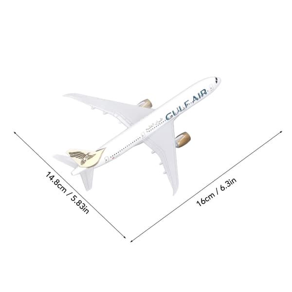 Boeing 787 Metall Flygplansmodell - Exakt Skala, Stabil Bas, Heminredning