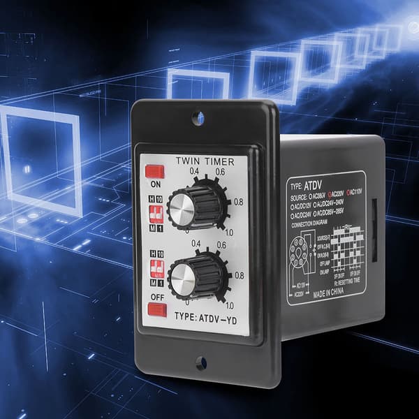 Knap Kontrol Tidsrelæ Til Fra Timer Multi Sektion ATDV YD AC110V 220V
