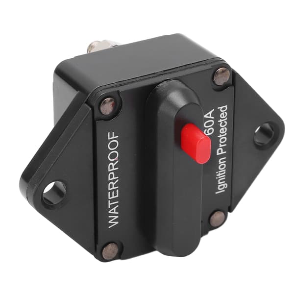DC 32V 60A Manuell Reset Vanntett Strømbryter for Bil Marine Båt Lastebil Buss RV ATV