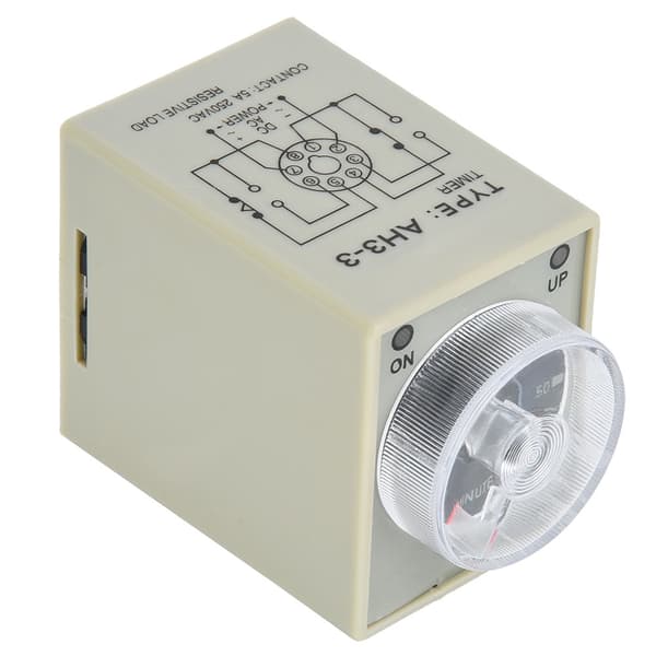 AH3-3 Tidsrelä Elektronisk Typ Justerbart Fördröjningsrelä 8 Stift 60Min (110V)