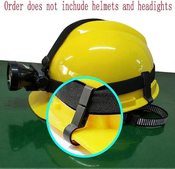10 Pcs Headlamp Clips for Hard Hat, Headlamp Hook, Hard Hat Light Clip, Helmet