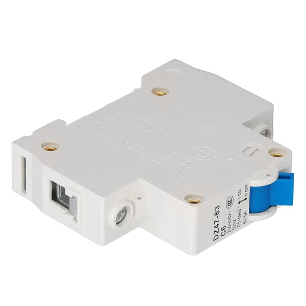 Dvärgbrytare Mini 1P MCB DIN-skenmontering 6000A Brytförmåga 230V 400V 6A för Hemmet