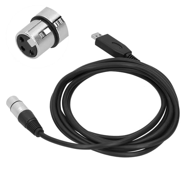 USB XLR Hunn Mikrofonkabel Plug Play-kontakt 3m 9.8ft