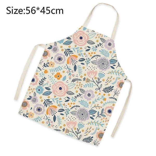 Kjøkkenforklær, kokkeoveraller, barneforklær – bra flower-2-45x56 cm