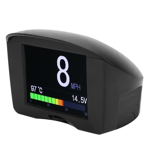 X50 Plus Multifunktionell Bil HUD Head Up Display OBD Smart Digital Mätare Spänning Temperaturmätare