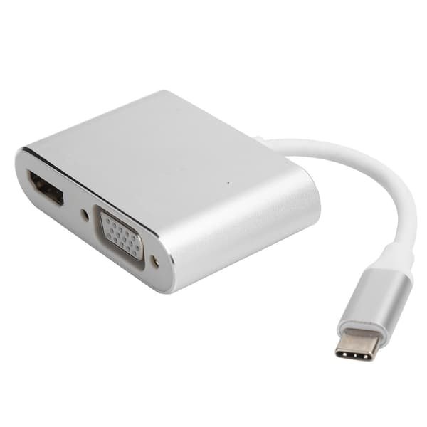 Typ C till HDMI VGA Video Converter Adapter Dock för Telefoner och Laptops