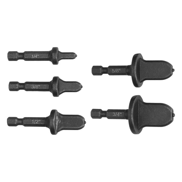 5 stk. Swagging Tool Borebit Metal Hex Skaft Aircondition Rør Flaring Rørudvider Sæt Kit