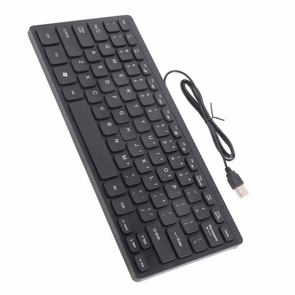 Mini USB Kabelanslutet Vattentätt Multimedia Tangentbord Bärbart Laptop Tillbehör K1000